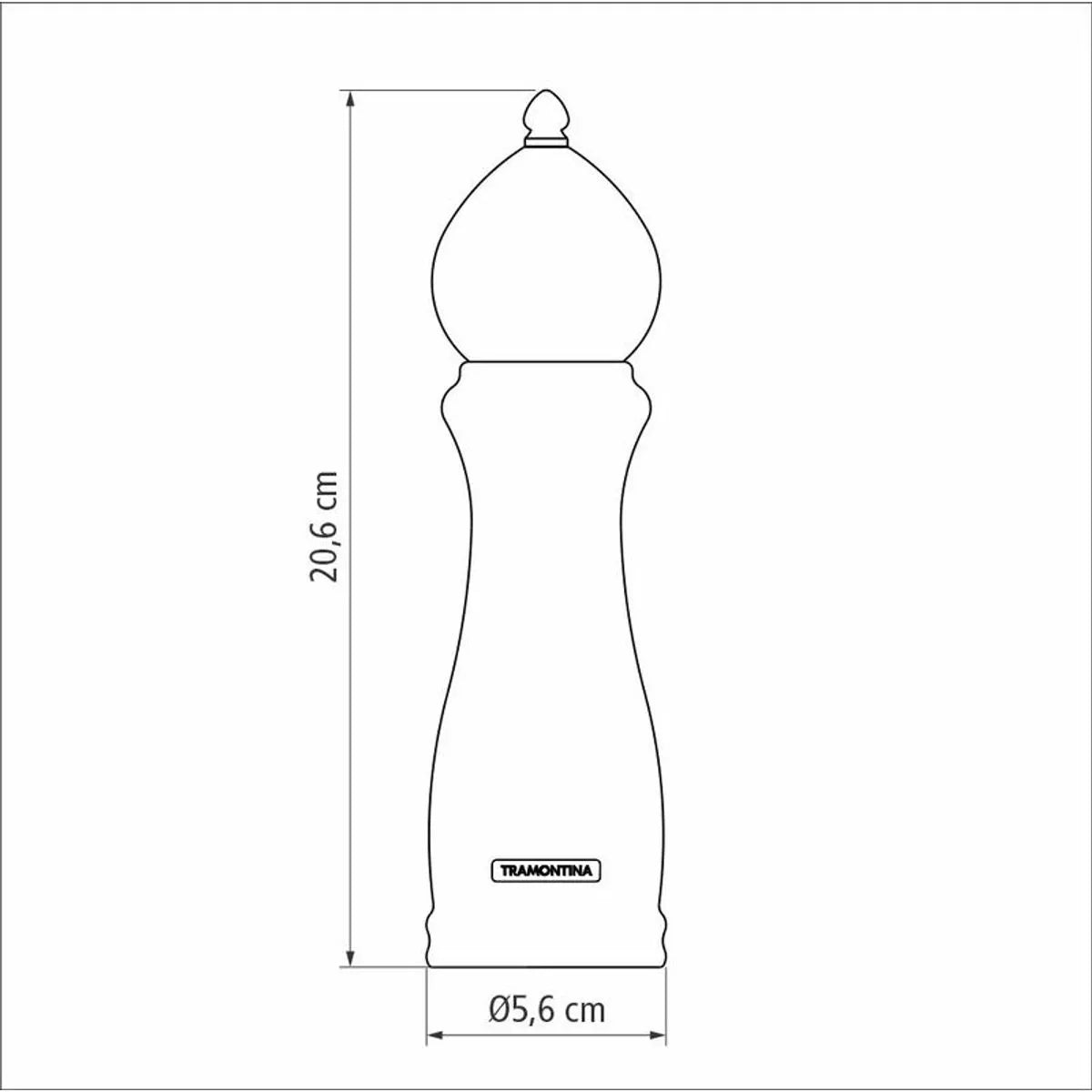 Molinillo De Sal O Pimienta Tramontina Churrasco Black 8"
