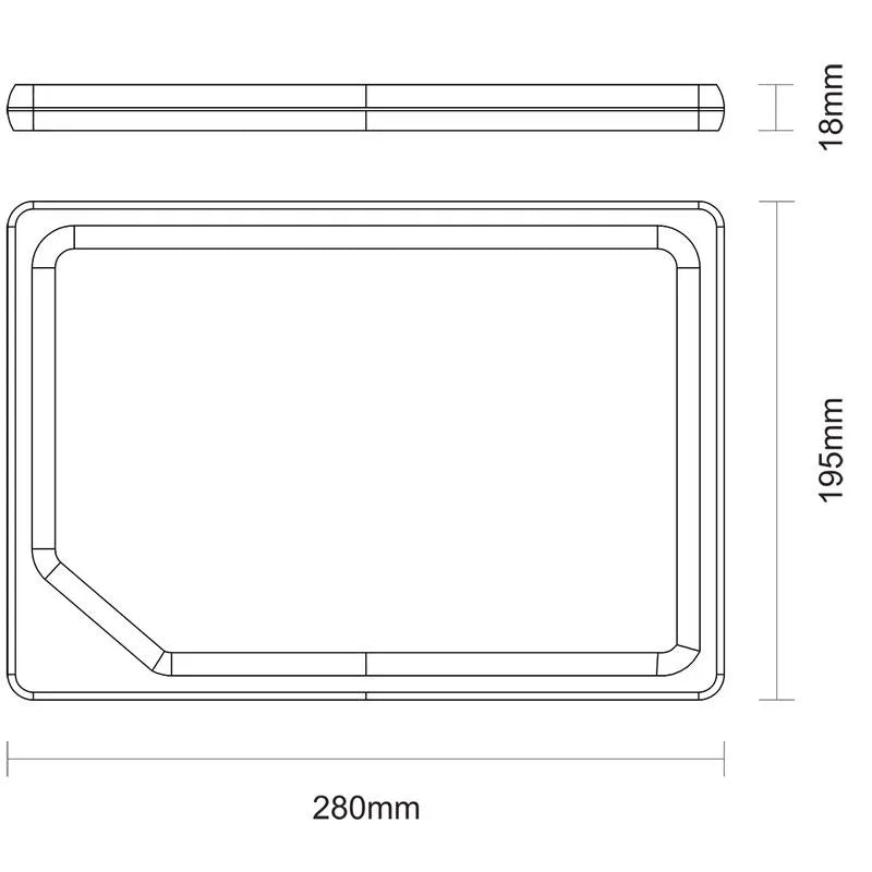 Tabla Multiuso Rectangular 28x19 cm