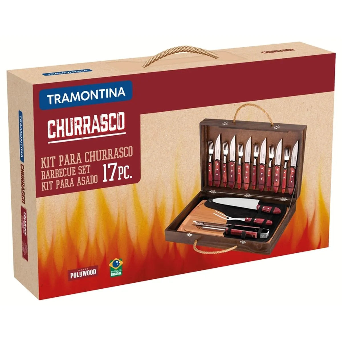 Kit Para Asado Tramontina Con Cubiertos Jumbo 